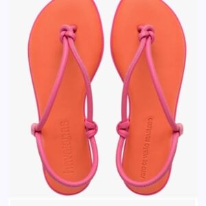 Havaianas Women's Vibrant Pink and Orange Sandals